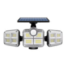 Refletor Led Solar Com 3 Cabeças 800W