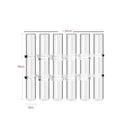 Vaso Ajustável de Vidro Transparente para Decoração