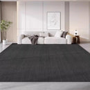 Tapete Easy Clean Preto Meia-Noite Antiderramamentos Minimalista para Sala de Esta