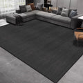 Tapete Easy Clean Preto Meia-Noite Antiderramamentos Minimalista para Sala de Esta